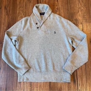 Polo by Ralph Lauren Men’s Long Sleeve Sweater in Grey